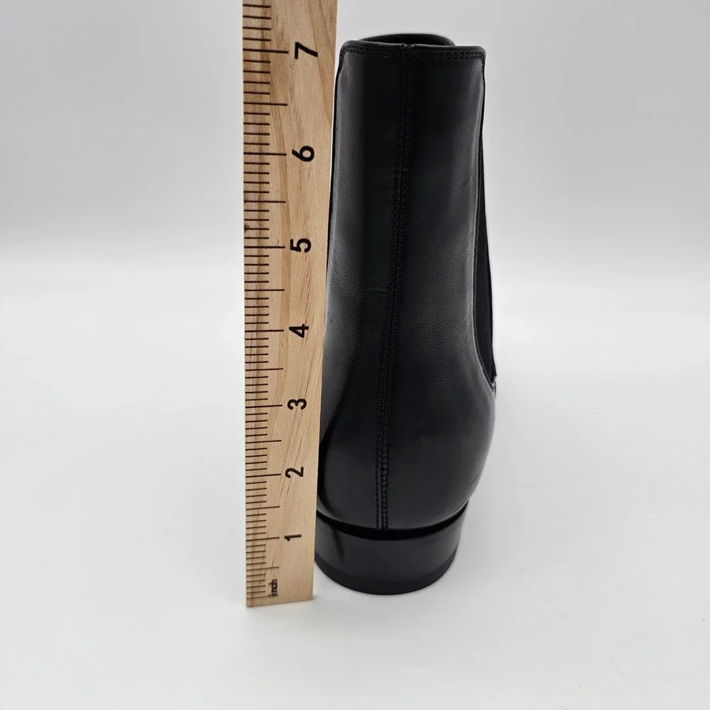 Saint Laurent Paris YSL Wyatt 30 Chelsea Boots Leather Nero Black U.S 9  EU 42